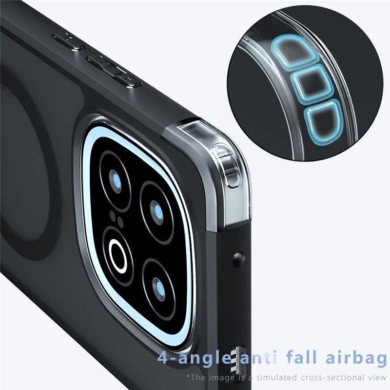 Для Magsafe Магнитный акриловый чехол для Iqoo 13 Pro Iqoo13 12 Беспроводная зарядка Противоударный бампер Чехол для Iqoo Neo 10 Pro 9s Pro Plus