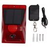 Sound Light Alarm Lamp Solar Powered Remote Control Anti Theft IP65 Waterproof for Fishpond Home