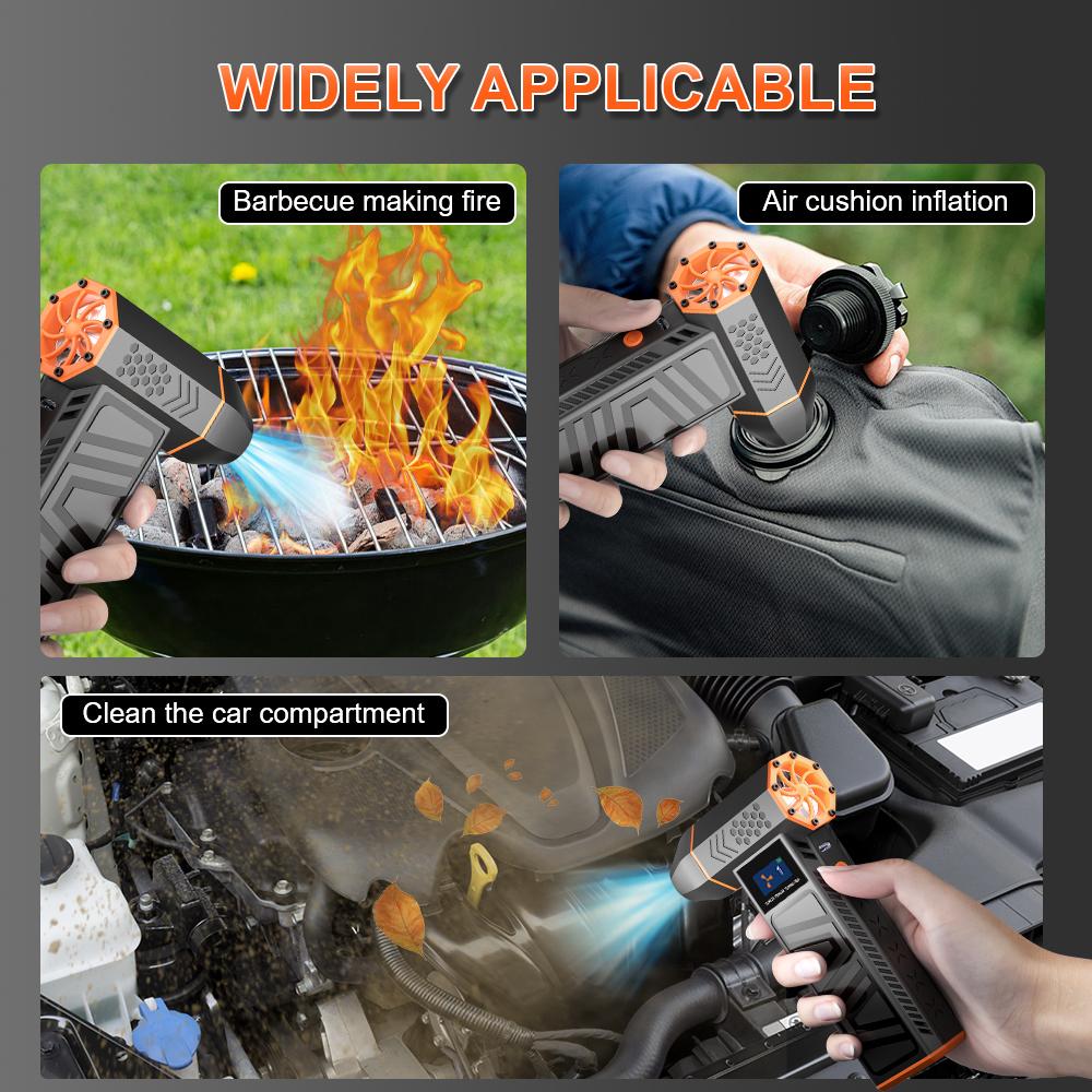 Автомобильные аксессуары 3-ступенчатый регулируемый портативный очиститель воздуха инструмент турбореактивный вентилятор Type-C зарядка 130000 об/мин электрический воздушный пылесос для автомобиля снегоочиститель