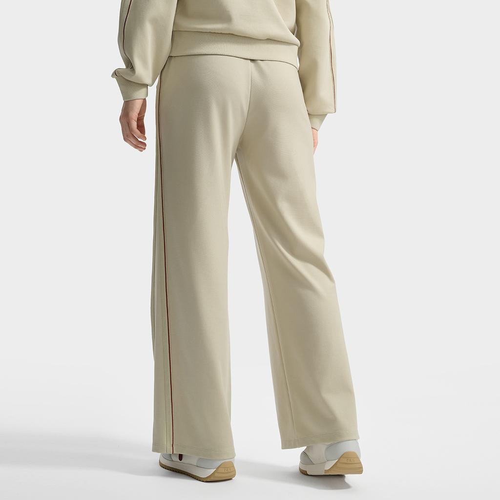 Fila Белые Модные Простые Универсальные Удобные Классические Прямые Вязаные Повседневные Брюки Женские низы F11W533601F-GY