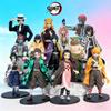 15см Аниме Клинок Рассекающий Демонов Kimetsu Yaiba Фигурка Незуко Танджиро Мицури Шинобу Зеницу Кёджуро Модель Фигурка Игрушка Подарки не для Детей