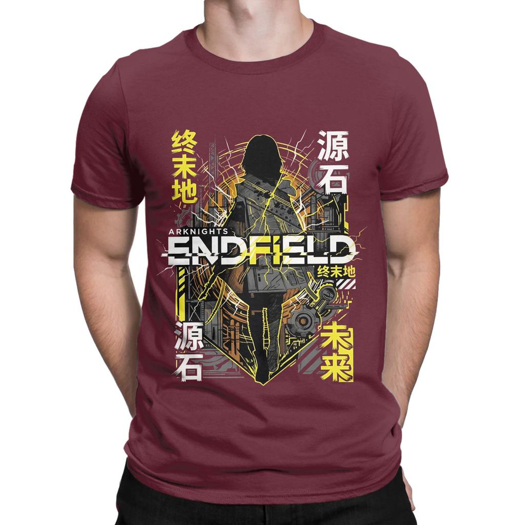 Унисекс Женская Футболка Arknights Endfield The Factory Must Grow Хлопковая Печатная Футболка Верхняя Одежда