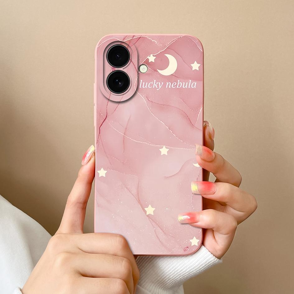 Для Apple iPhone 16 Plus 16pro 16promax новый чехол симпатичный цветочный узор облаков мягкий тонкий жидкий силикон высокое качество ударопрочный чехол для iPhone чехол Capas