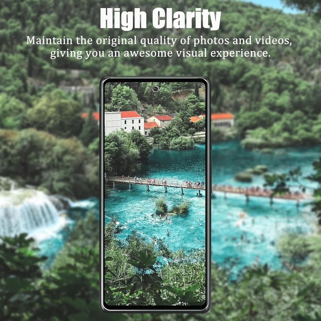 Защитное стекло премиум-класса из закаленного стекла для Google Pixel 9/9pro/8/8a/8pro/7/7a/6/6a, устойчивое к царапинам, установка без пузырьков, простота установки