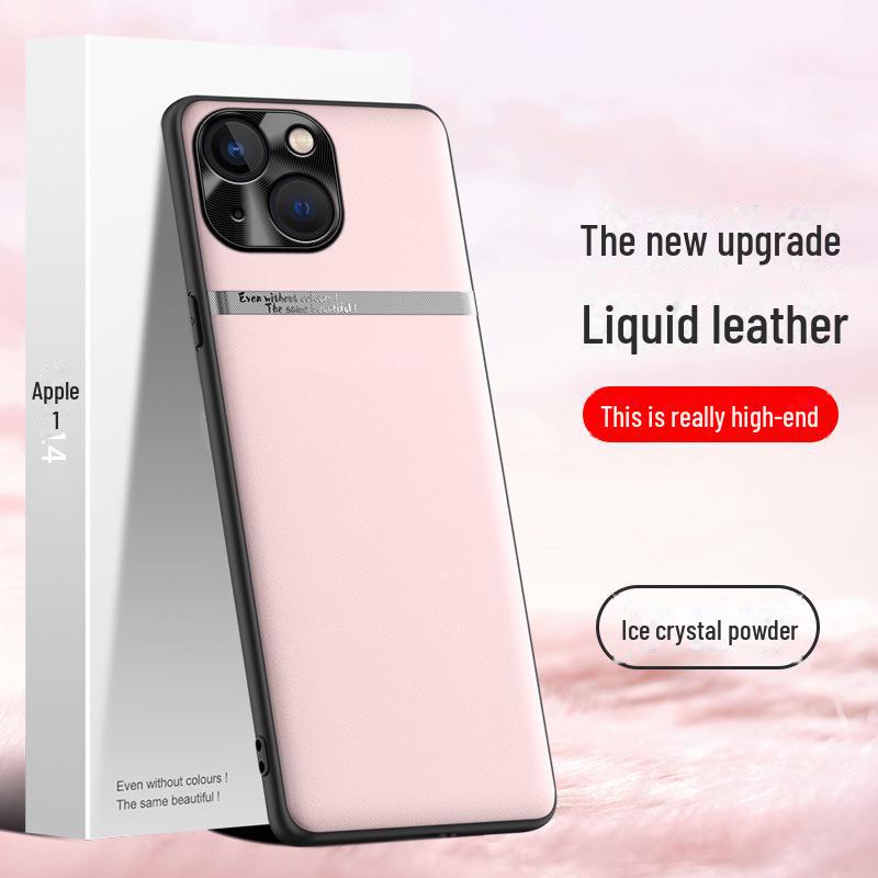 Чехол Anti-Fall Liquid Leather для Apple 14 — прочная и необрастающая защита