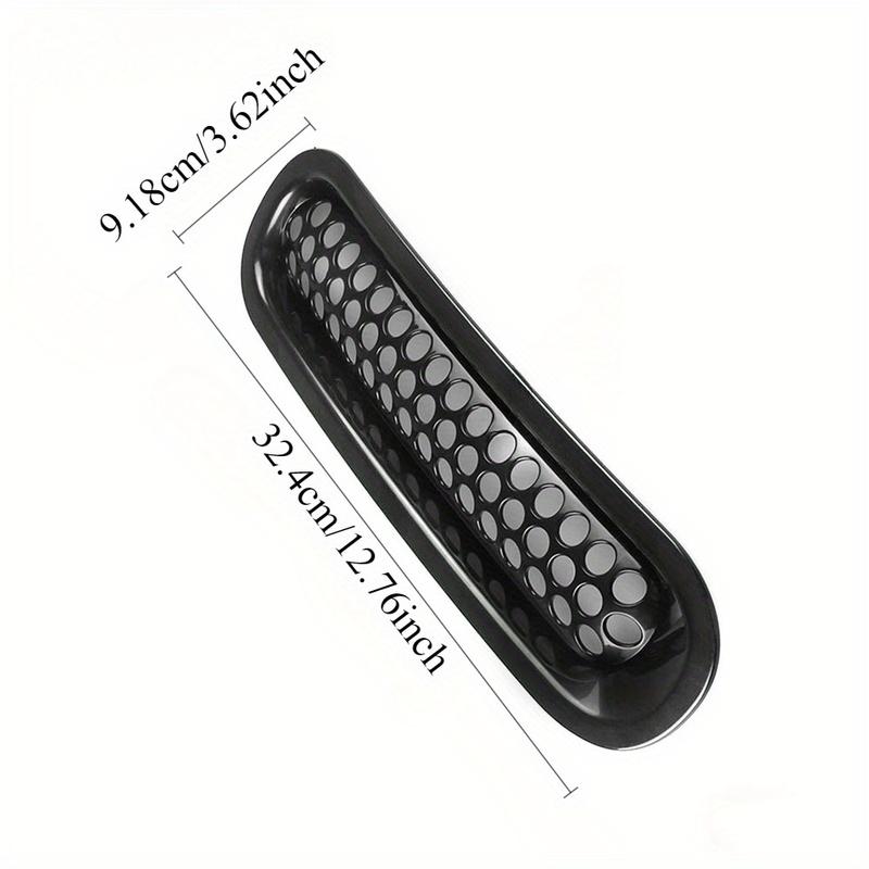 1set Black Front Grill Mesh Grille Inserts Kit for Jeep Wrangler & Wrangler Unlimited 2007-2015