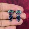 Серьги Mystic Topaz из цельного серебра 925 пробы, серьги с драгоценными камнями ручной работы, на День памяти
