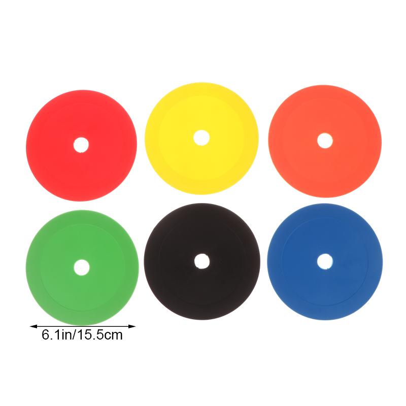 10 шт. Футбольные плоские конусы Маркерные диски с отверстиями Футбольные Баскетбольные Спортивные Помощники для тренировки скорости и ловкости Маркеры
