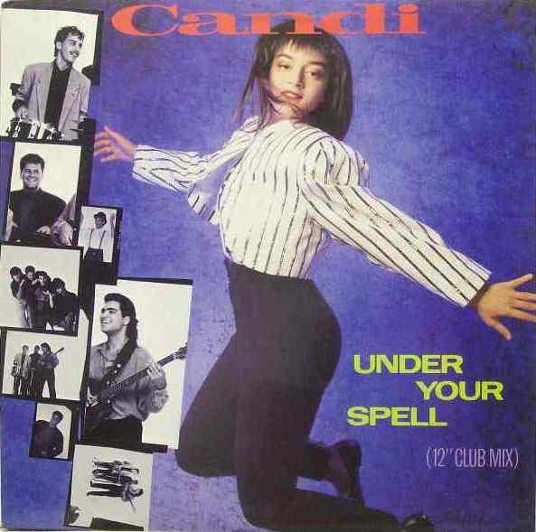 12-дюймовая пластинка CANDI Under Your Spell IRS23929 I.R.S. Записи 1988 года США Танцевальная Электроника Б/у