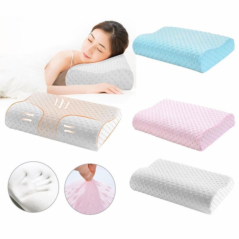 Memory Foam Pillow Orthopedic Pillow Bedding Neck Pillow Fiber Slow Rebound Pillows Massager for Cervical Health Care Pain Relief