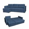Varius Corner Sofa Bed with Sleeping Function Family Furniture Cornea Blue