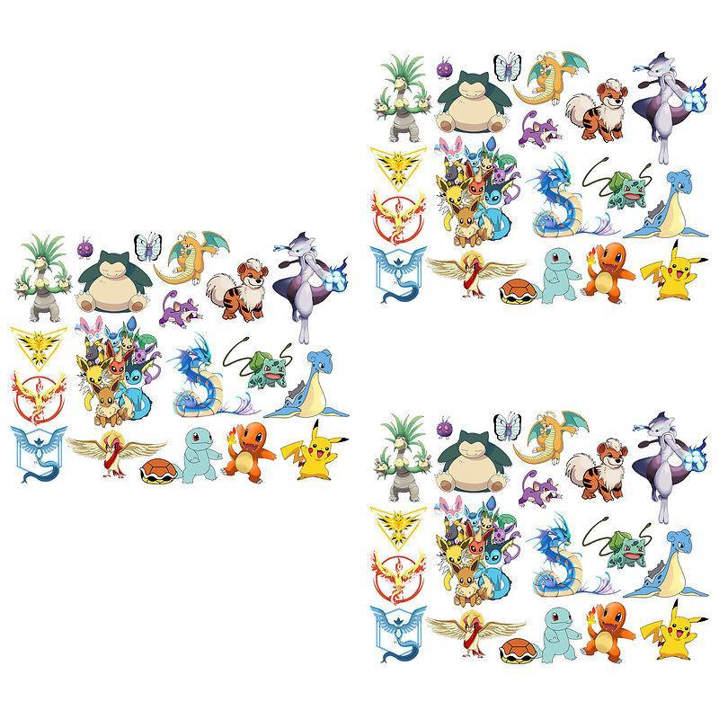 Наклейка на стену Покемон из ПВХ материала для декора детской спальни и класса