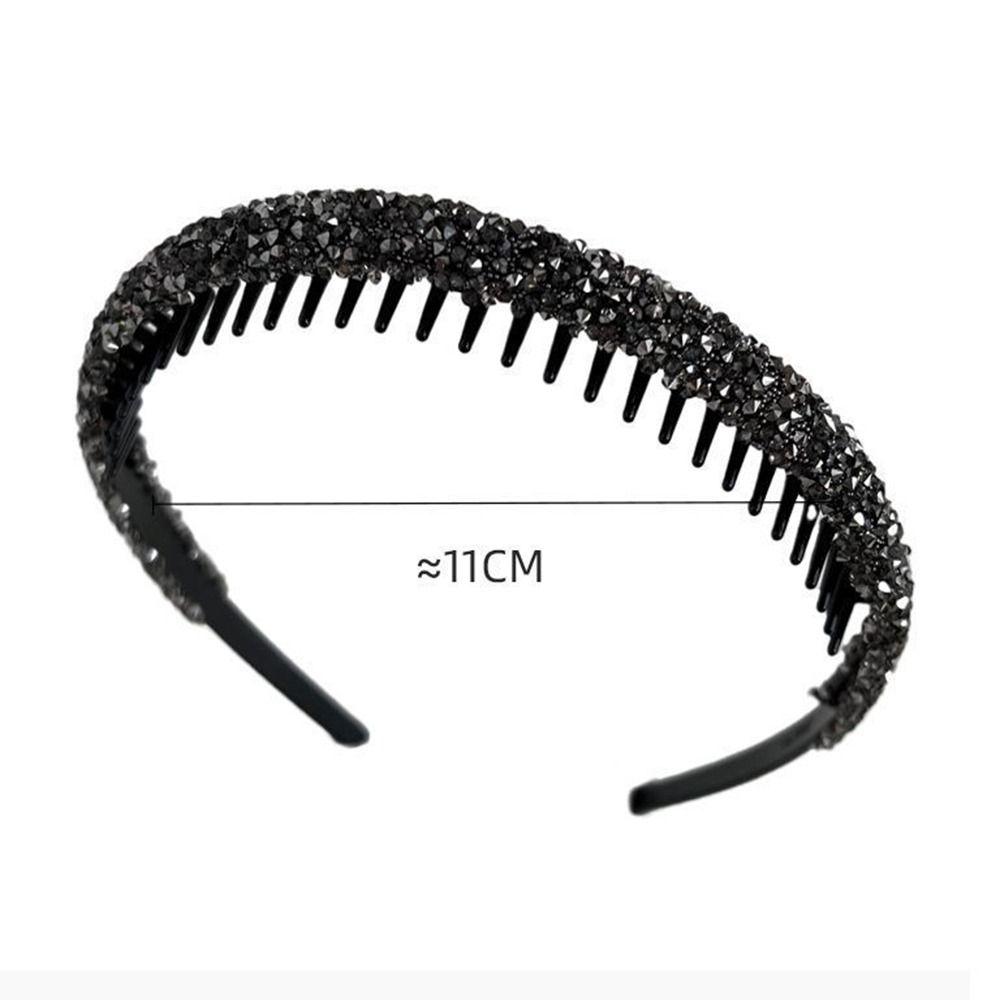 Rhinestone Headwear Non-slip Hairband Fashion Rhinestone Hair Hoop  Women