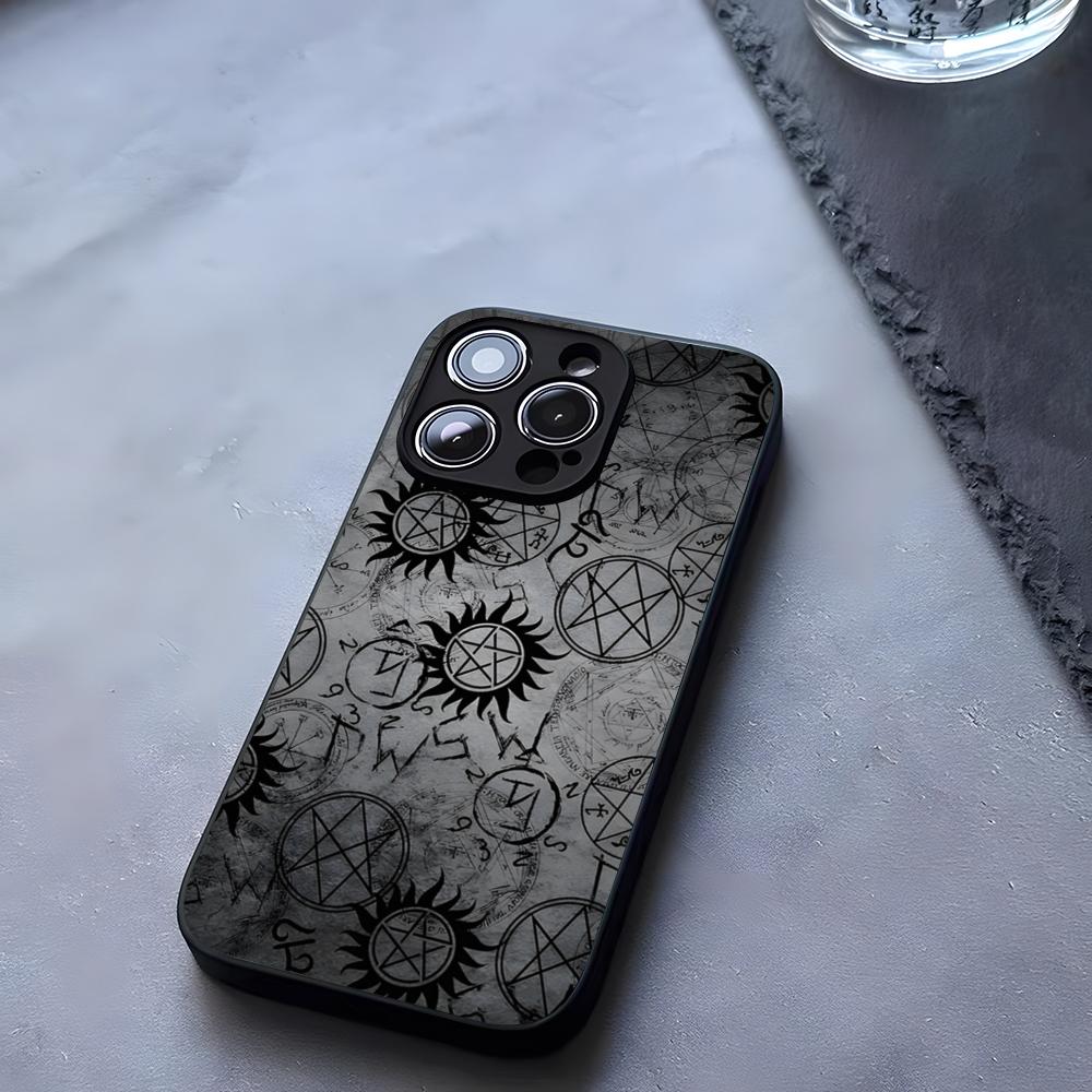 Сверхъестественный Чехол для Телефона Закаленное Стекло Для IPhone 17 13 14 16 12 15 11 Pro Max Plus Mini X XR SE2020 Coque