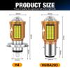 1 шт. H4 светодиодная лампа для фар мотоцикла 18000LM H6 BA20D светодиодная мотофара дальнего и ближнего света белая желтая лампа Canbus для Yamaha Kawasaki Suzuki
