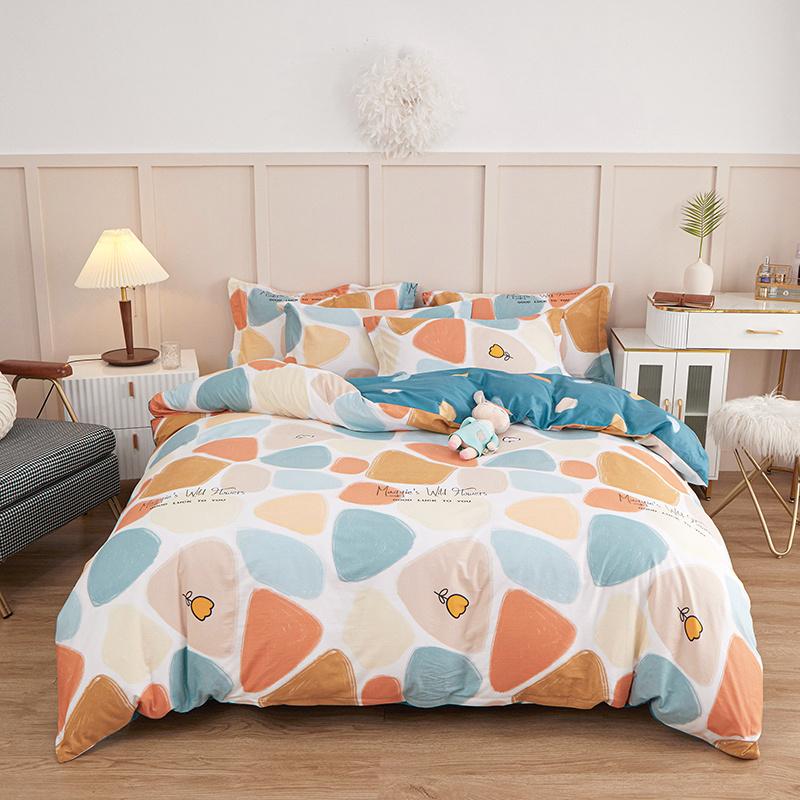 Комплект постельного белья с цветочным рисунком из 100% хлопка с узором в стиле сада, комплект постельного белья размера «queen size», пододеяльник с наволочками на все сезоны