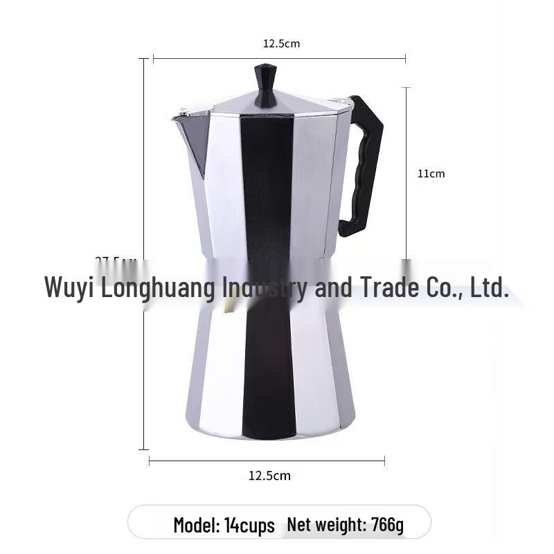 «Европейская восьмиугольная алюминиевая гейзерная кофеварка — итальянская кофеварка»