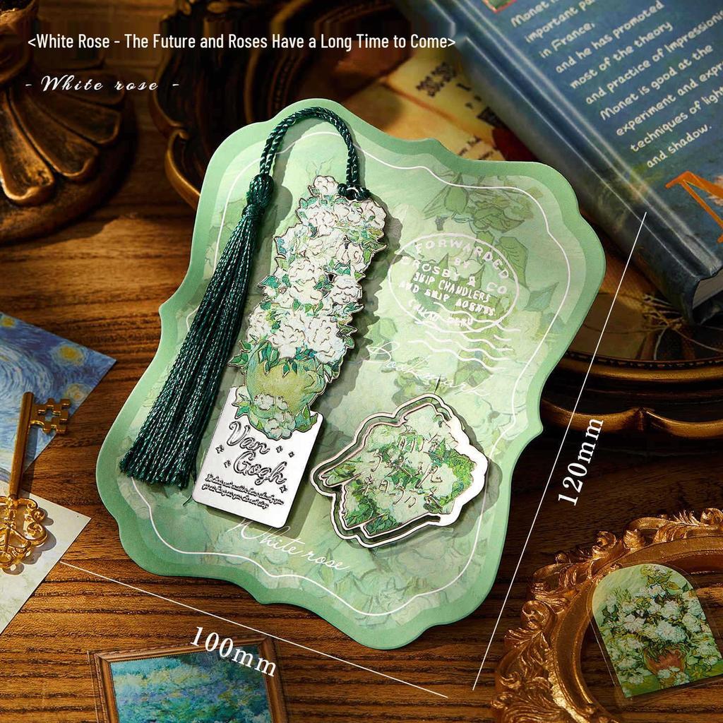 Винтажная металлическая закладка Ван Гог: Креативный подарок на День знаний или День рождения для учеников и девочек