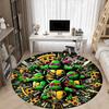 1pc Turtles Chair Carpet for Office - Indoor Non-Slip Washable Polyester Fiber Carpet, Soft Comfortable Mat For Office yy250928068