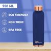 Медная бутылка синяя (950 мл), Copper Water Bottle Blue,  The Better Home