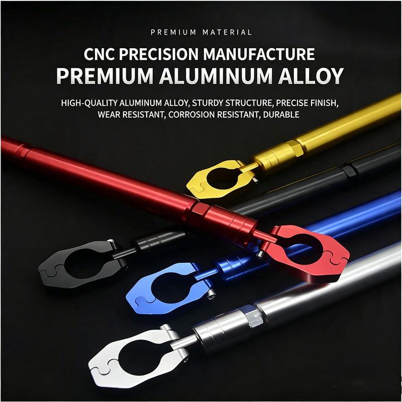 CNC Adjustable Motorcycle Handlebar Balance Bar Multifunctional Reinforced Cross Bar for Scooter E‑Bike Modification Accessories