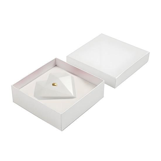 Подарочная коробка для кольца в форме сердца с мягкой фланелевой подкладкой, полированной текстурой и автоматическим открыванием, художественная коробка для ювелирных изделий