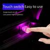 Автомобильный светодиодный USB неоновый окружающий свет – RGB мини цветная атмосферная лампа для интерьера автомобиля (Портативный ночник-аксессуар)