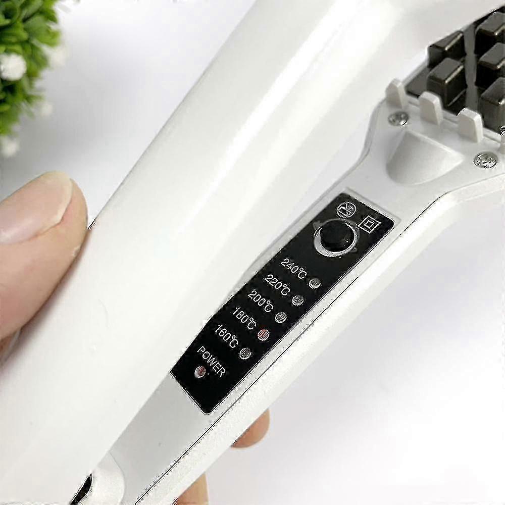Ceramic Volumizing Hair Iron with Adjustable Temperature & Swivel Cord | Adds Volume for Thicker Hair