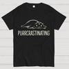 Purrcrastinating 100% Cotton Summer Casual Cool Loose T-Shirt
