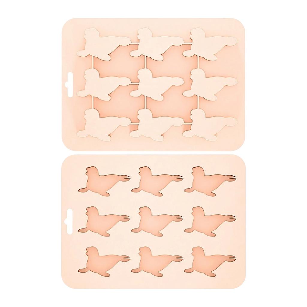 Animals Ice- Mold - Ocean Animals Turtle,Dolphins,Penguins,Silicone Mold For Baking Muffin Cake, Chocolate,Candy, Soap