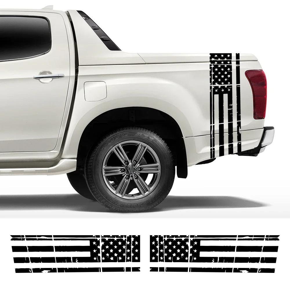 Автомобильная наклейка Флаг США Для Ford Ranger F150 Toyota Hilux Dodge RAM Isuzu Dmax GWM Cannon Пикап Универсальная Декоративная наклейка Флаг-брызги
