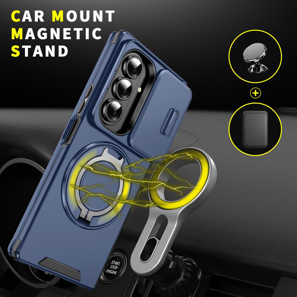Shockproof Finger Ring Holder Phone Case for Samsung Galaxy Z Fold7 5G Fold6 Fold 7 ZFold7 Fold 6