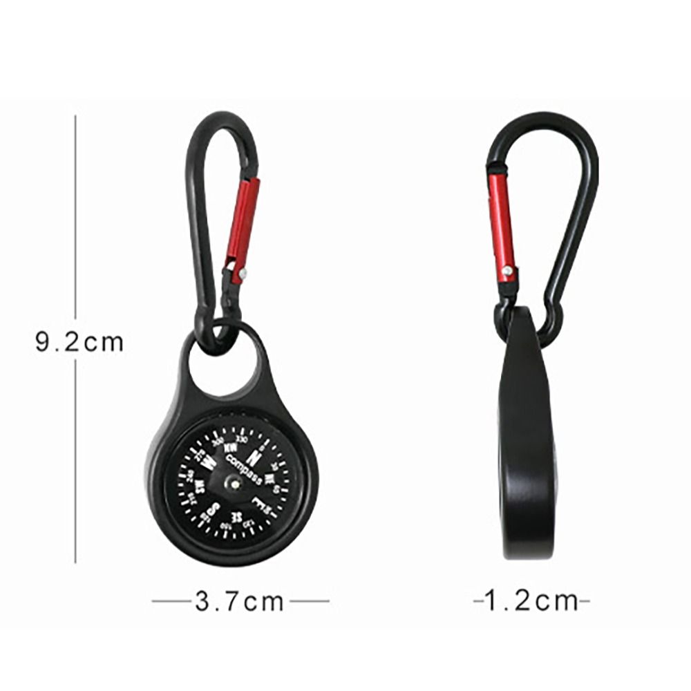 Built-in Compass Compass Hook Stainless Steel Key Carabiner Portable Climbing Hook Daily