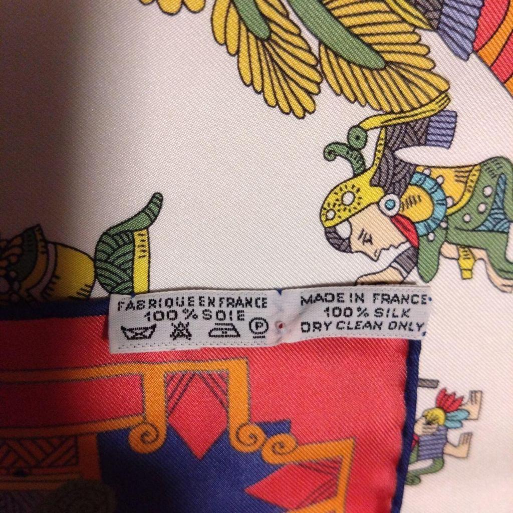 Used HERMES Carre90 ASTRES Scarf Silk