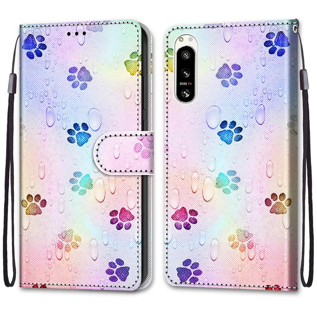Роскошный окрашенный кожаный чехол-книжка, защитный чехол для Sony Xperia 5 IV/Sony Xperia 10 IV/Sony Xperia 10 III/Sony Xperia 1 IV/Xperia 1 III