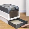 Extra Large Fully Enclosed Cat Litter Box with Drawer, Anti-Splash Design, Deodorizing.