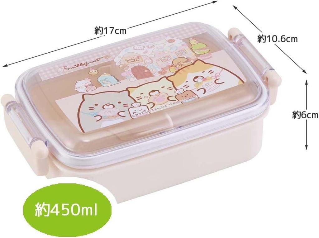 Skater Bento Box 450 мл Sumikkogurashi Okaiyasan антибактериальный для девочек, сделано в Японии, детский RBF3ANAG-A
