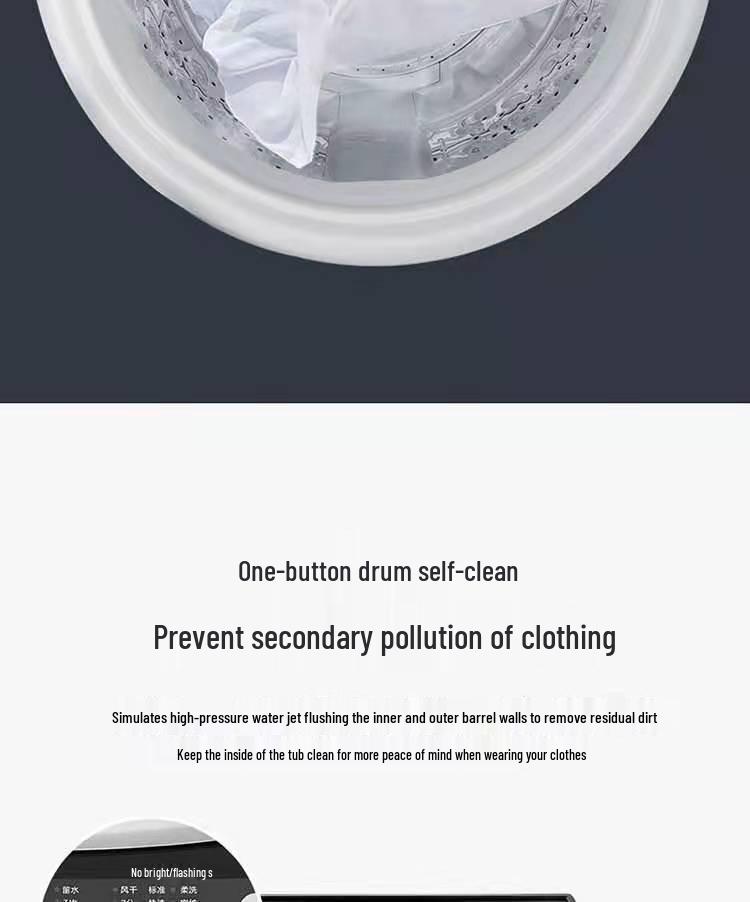 13kg Fully Automatic Washing & Drying Machine - Full English Version