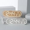 Светодиодные настенные часы с текстурой дерева GH8053: Многофункциональный, Можно поставить или повесить