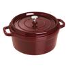 Staub Cocotte Round Grenadine Red Large Hand Cast Enamel Pot IH Compatible Japanese La Cocotte Round "Pico 28cm" [Authorized Product] 40509-362