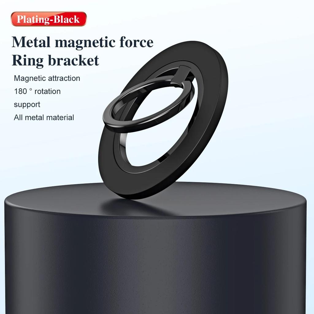 Магнитный держатель для кольца на 360° для подставки MagSafe, магнитная ручка для iPhone 15, 14, 13, 12 Pro Max, держатель для кольца на палец, подставка