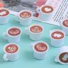 40Pcs Mini Resin Coffee Cups Statues Vivid Appearance Micro Landscape Ornament DIY Crafts Lightweight Dollhouse Decor