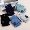 Gloves Winter Heated Gloves Knitted Cashmere Gloves Female Gloves USB Electric Heated Gloves