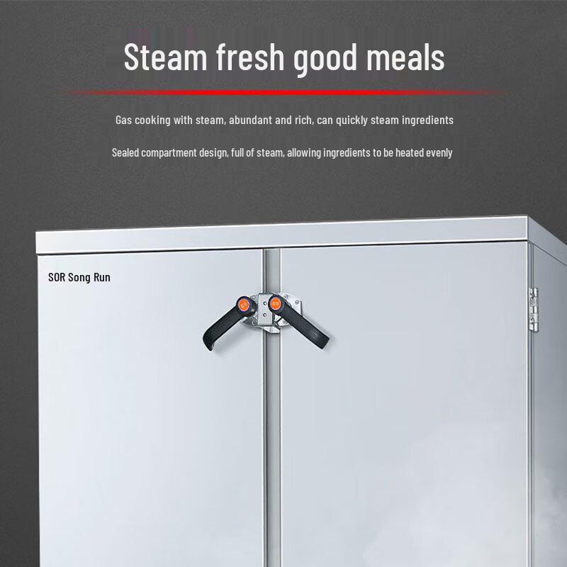 SOR Commercial Gas Double-Door Steaming Cabinet
