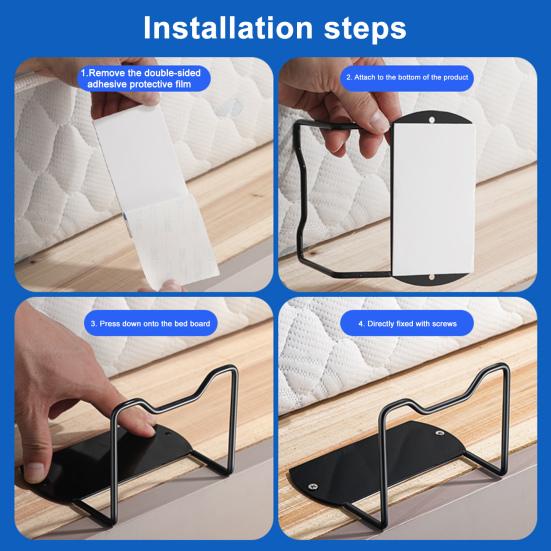 Металлический стопор для матраса, противоскользящий держатель для матраса, прокладки для матраса на каркас кровати, захват для скользящих матрасов