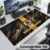 Custom Name Text Mouse Pad Boston Bruins Personalized Desk Pad For Work And Gaming