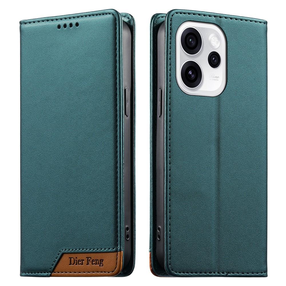 Wallet Case for Reno15 Pro - Leather/PU, Green