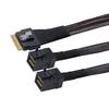 Съемный Branch Virtual RAID PCI-E Ultraport Slimline SAS Slim 4.0 SFF-8654 8i 74-контактный - Двойной SFF-8643 4i Mini SAS HD Кабель PCI-Express