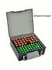 Battery box, light grey, 72AA + AAA