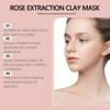 Очищающая грязевая маска с розой, нежное очищение кожи лица, нежная и увлажняющая маска-мазь